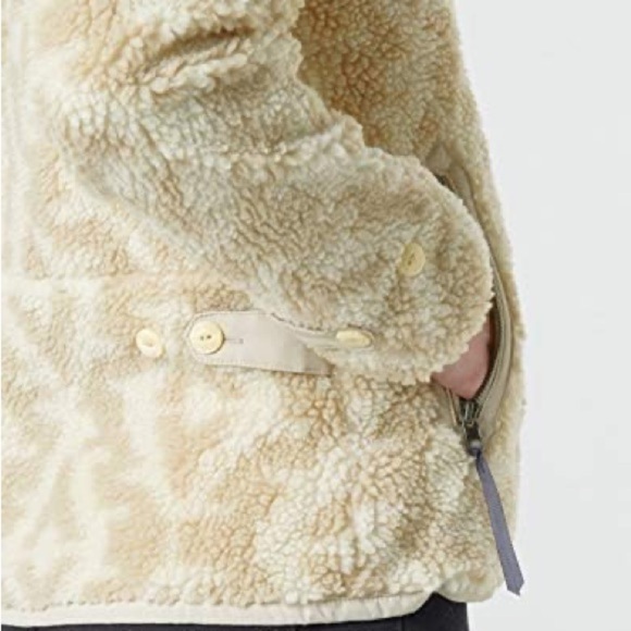 Patagonia Divided Sky Fleece Geofield Pumice Stone Jacket Medium - Picture 5 of 8